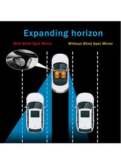 Excefore 2 in 1 Car Blind Spot Mirror 360 Rotation Adjustable HD Glass Wide Angle Convex Rear View Mirror Blind Spot  - Image 5