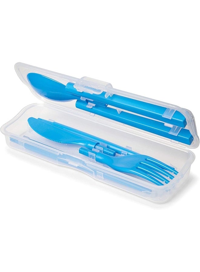 sistema مجموعة أدوات المائدة من سيستما تو غو، مجموعة مكونة من 4 قطع، لون أخضر مائل إلى الأزرق - Image 4