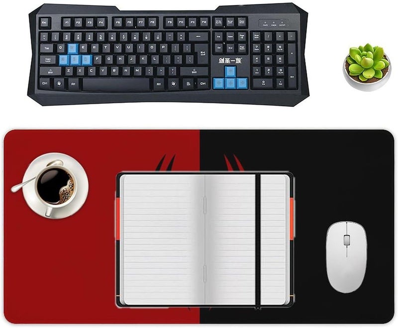 Keebik Gaming Mouse Pad, Spider Red Pattern Mouse Pad Large Extended Computer Mouse Mat Keyboard Full Desk Mousepad for Gaming, Office, Home 11.8x31.5Inch - Image 4