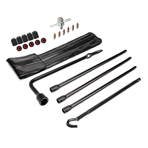 Dr.Roc Spare Tire Tool Kit with Spare Tire Jack Handle and Wheel Lug Wrench Spare Tire Kit Spare Tire Tool Compatible with Dodge Ram 1500 2003-2021 Ram 1500 Classic 2019 Jeep Gladiator 2020-2021 - Image 1