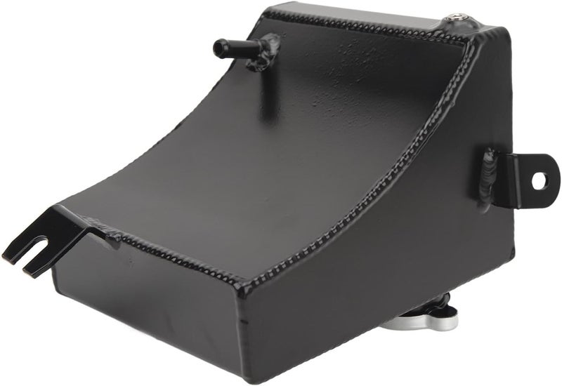 Coolant Overflow Tank Kit, Aluminum Radiator Expansion Tank for S13 S14 S15 1989-1994 - Leak Prevention, Durable - Material, Easy Installation for Engine Cooling (Black) - Image 2