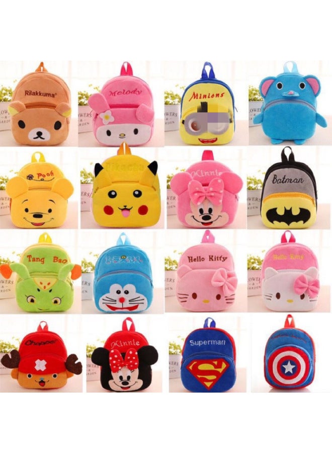 Creative Cartoon Plush Bag Children's Toy Small Backpack 1-3 Boys And Girls Kindergarten Baby Plush Bag-Color:Joba.  - Image 2