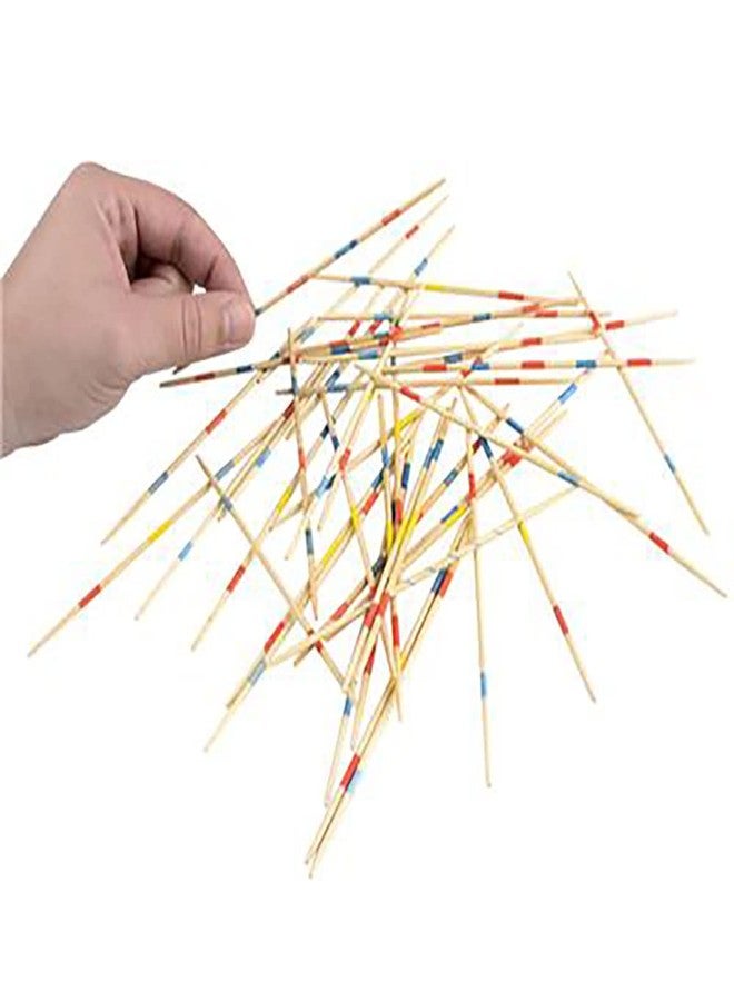 Chochkees Classic Wooden Thin Pick Up Stick Game 31 Pieces Fun Family Game Gift Idea, 7" Tall, (2-Pack) - Image 2