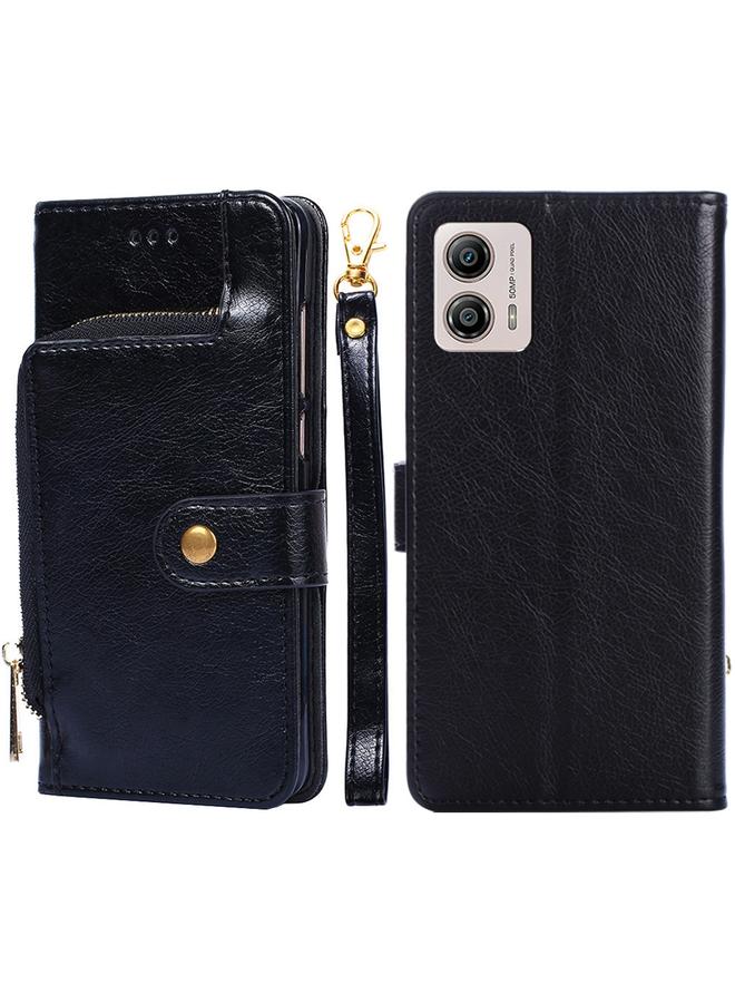 S-TOP Case For Motorola Moto G53 5G/G13 4G/G23 4G Zipper Bag Leather Phone Case - Image 1