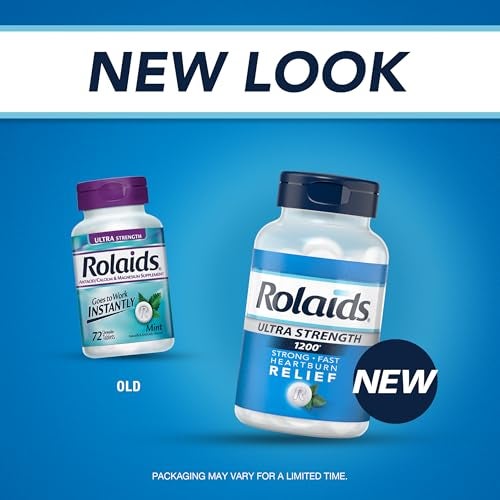 Rolaids Ultra Strength Antacid Chewable Tablets, Mint, 72-Count - Image 3
