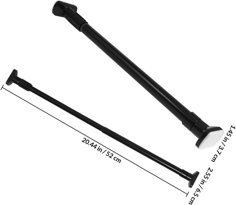Telescopic Curtain Rod and Punch-free Extendable Clothes Rail, Stainless Steel Tension Pole 50-80cm for Bathroom Shower, Wardrobe, and Window Use - Image 2