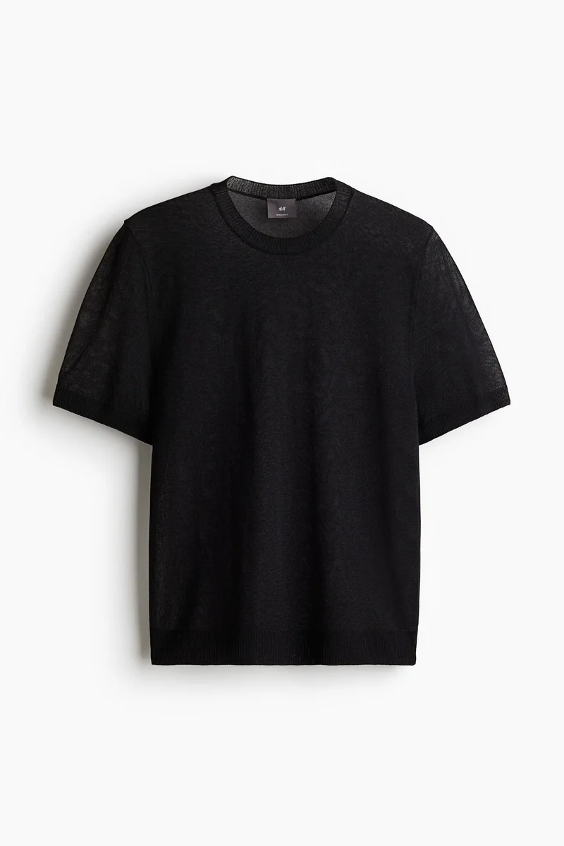 H&M Regular Fit Knitted T-shirt