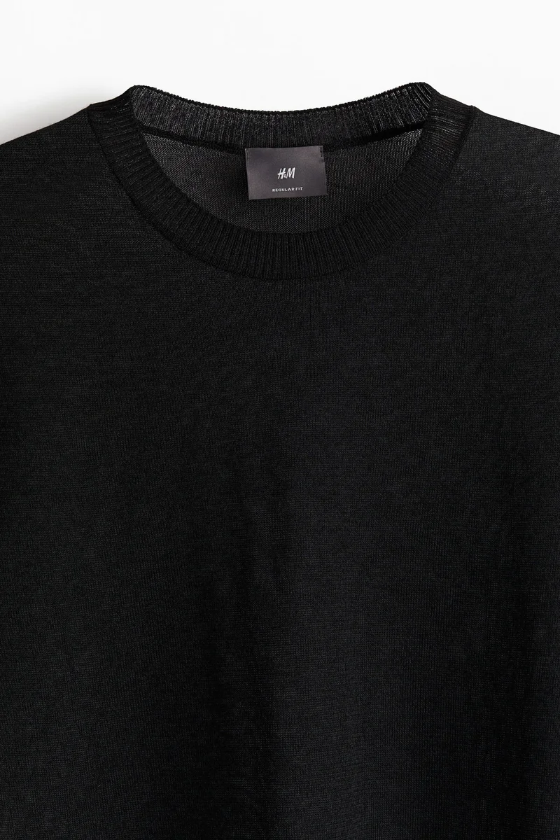 H&M Regular Fit Knitted T-shirt