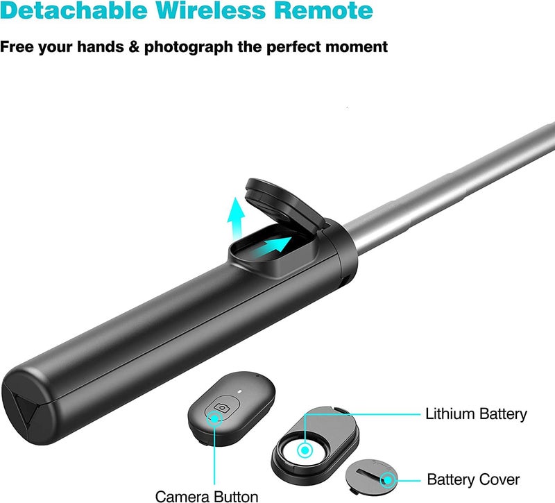 Careflection Dij Osmobile Om 6 Se Mobile Gimbal Stabilizer for Android & iPhone All Phone Pocket Bluetooth Extendable Selfie Stick + Wireless Remote + Tripod Stand Compact Vlogging Stabilizer - Image 5