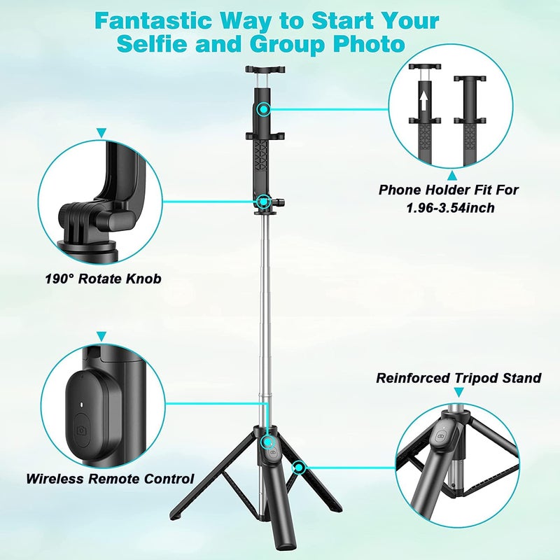 Careflection Dij Osmobile Om 6 Se Mobile Gimbal Stabilizer for Android & iPhone All Phone Pocket Bluetooth Extendable Selfie Stick + Wireless Remote + Tripod Stand Compact Vlogging Stabilizer - Image 3