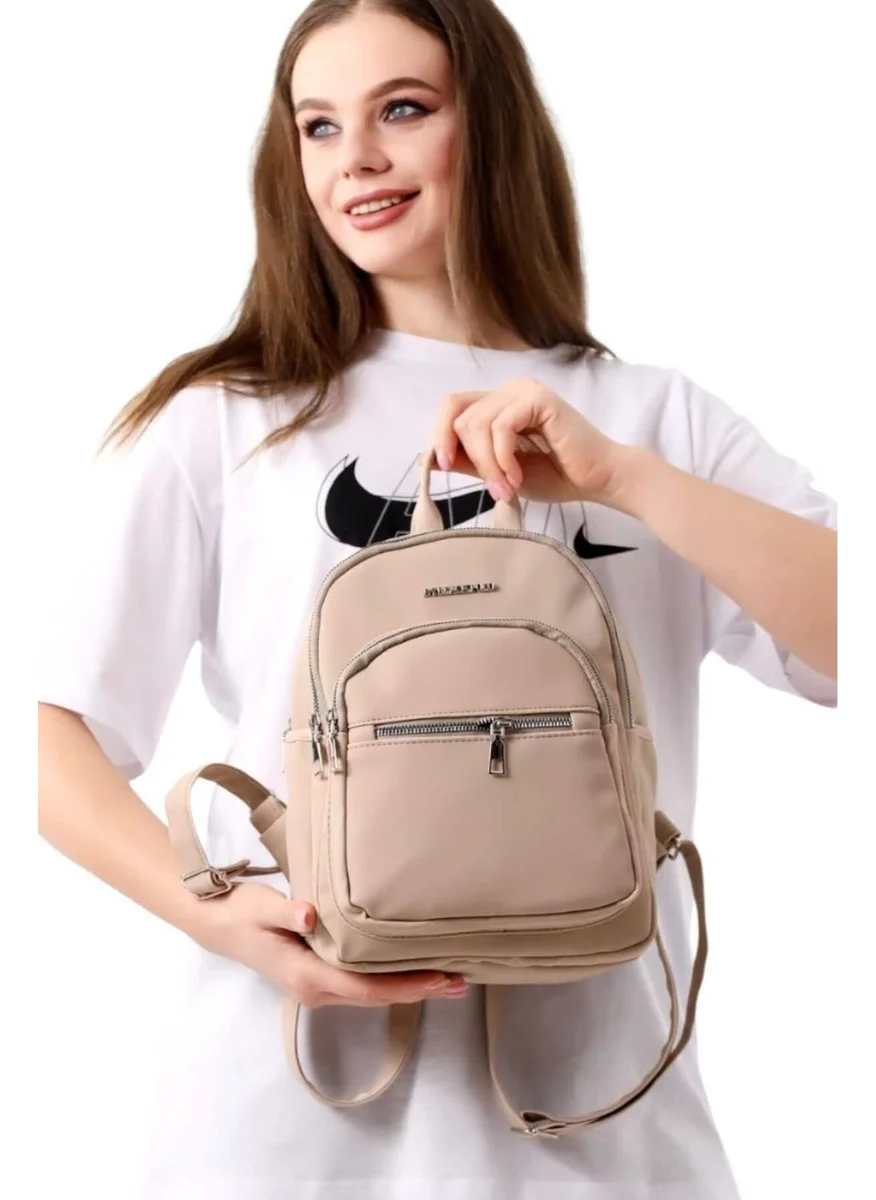 Tezzgelsin Unisex Waterproof Satin Artificial Leather Daily Use Backpack