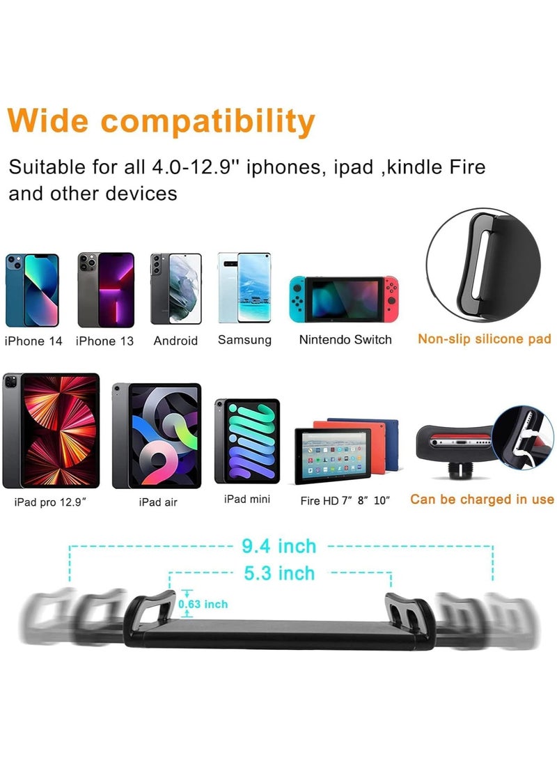 إيروريكس حامل أرضي للكمبيوتر اللوحي، حامل أرضي لجهاز ipad قابل لضبط الارتفاع متوافق مع iPhone iPad Pro Air Mini أو Samsung Tab أو Kindle أو أجهزة القراءة الإلكترونية أو الأجهزة الأخرى مقاس 4 إلى 12.9 بوصة  - Image 2