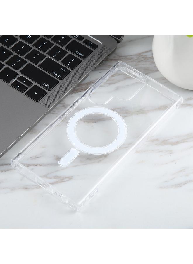 اس-توب جراب لهاتف Samsung Galaxy S24 Ultra 5G MagSafe مصنوع من مادة الأكريليك الشفافة PC + TPU - Image 4