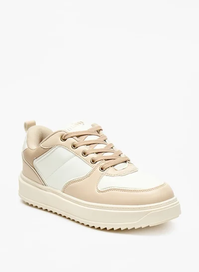 MISSY Missy Panelled Lace-Up Low Ankle Sneakers