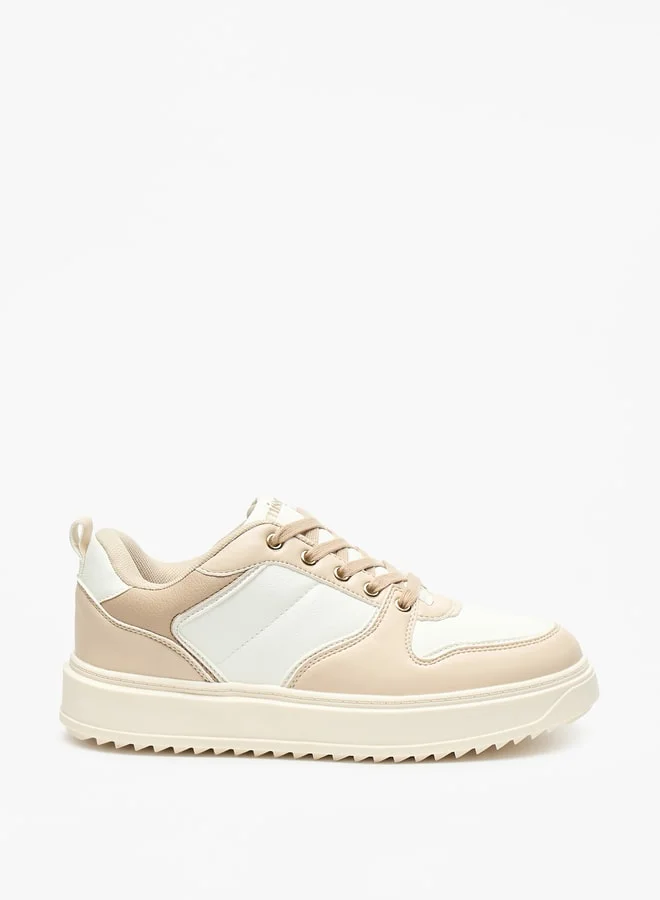 MISSY Missy Panelled Lace-Up Low Ankle Sneakers
