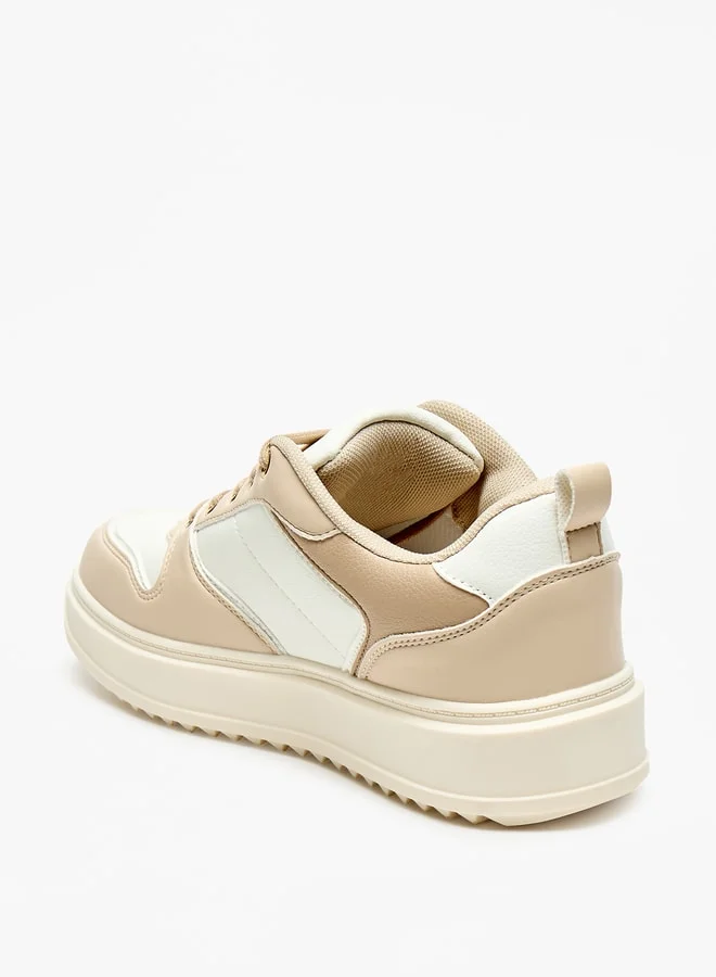 MISSY Missy Panelled Lace-Up Low Ankle Sneakers