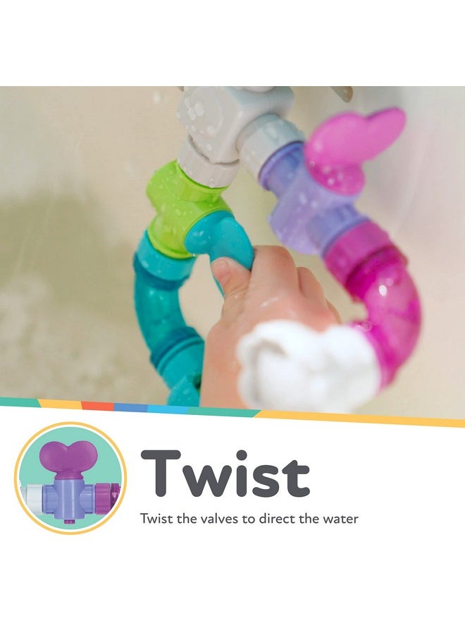 Nuby Nuby Wacky Waterworks Pipes Bath Toy - Baby Bathtub Toy with Interactive Features for Cognitive Development  - Image 5