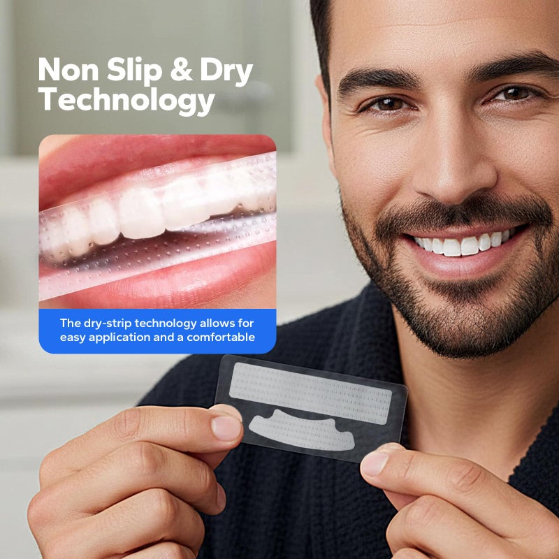 Berlix Teeth Whitening Strips (16 Treatments, 32 Count), Enamel Safe for Teeth Whitener, Whitening Strips with Coconut Oil, Formulated to Be Gentle & Non Slip and Quick-Dry, Stains Removal - Image 2