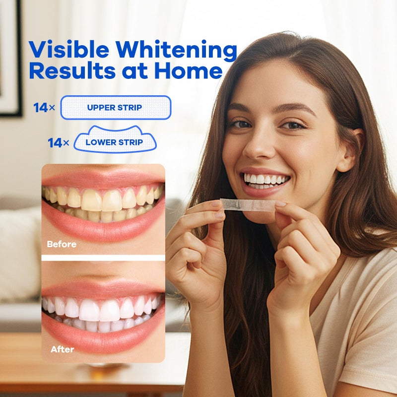 Berlix Teeth Whitening Strips (16 Treatments, 32 Count), Enamel Safe for Teeth Whitener, Whitening Strips with Coconut Oil, Formulated to Be Gentle & Non Slip and Quick-Dry, Stains Removal - Image 5