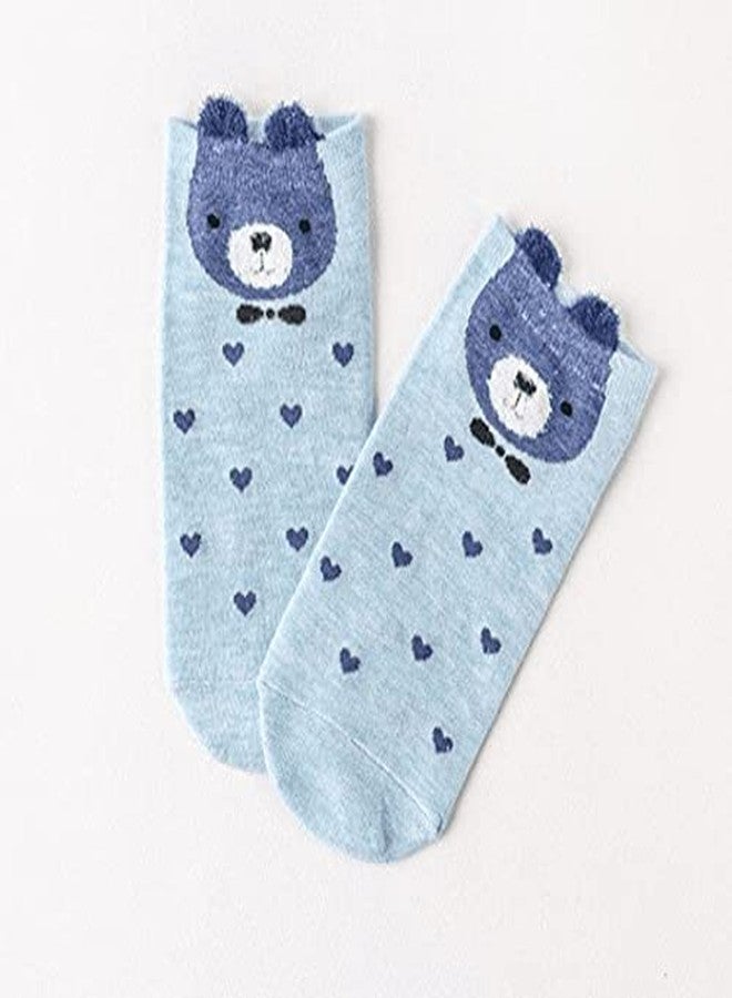 Missby® Girl's Cute Animal Printed Ankle Cotton Socks (Pack of 5, Multicolor) (STYLE-PA) - Image 4