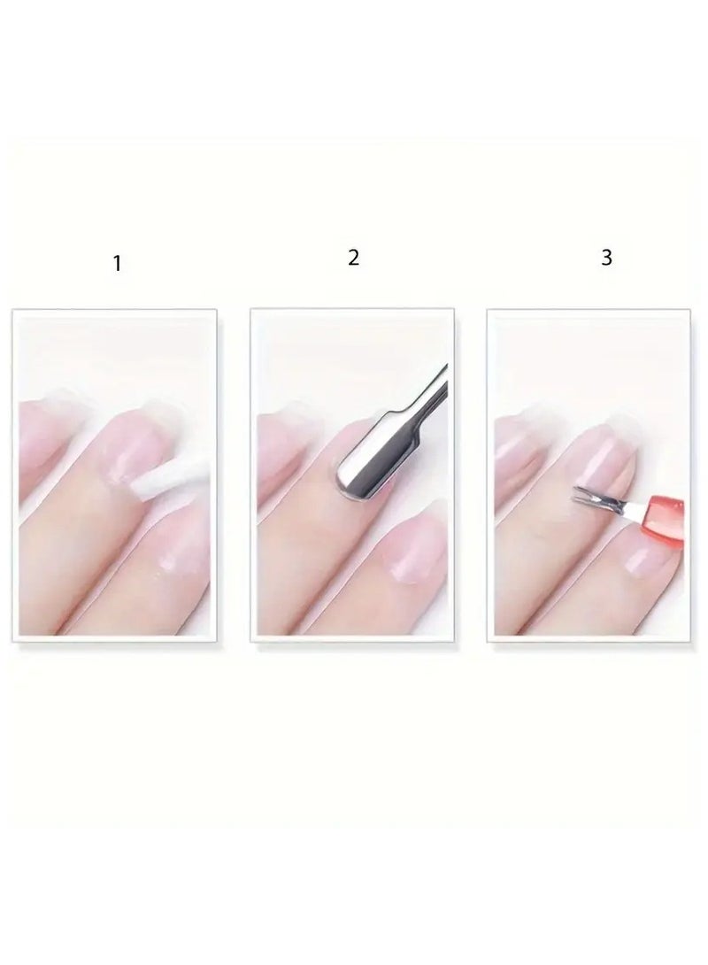 Ucanbe 5pcs Pink Cuticle Pusher & Remover Set - Odorless Manicure and Pedicure Tools for Healthy Nails - Image 3