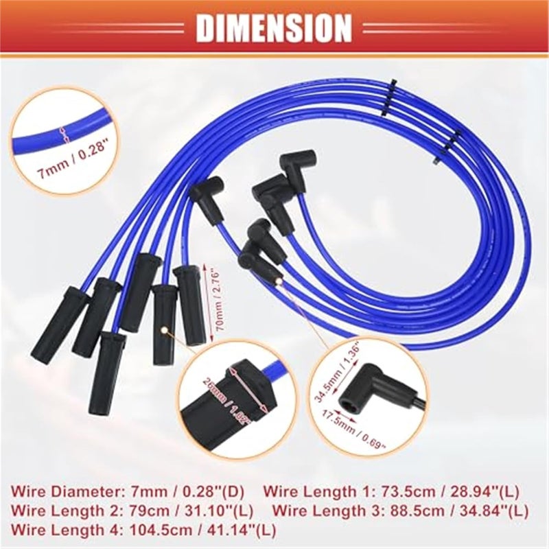 Vuzmode Car Spark Plug Coil Wires Set - Image 2