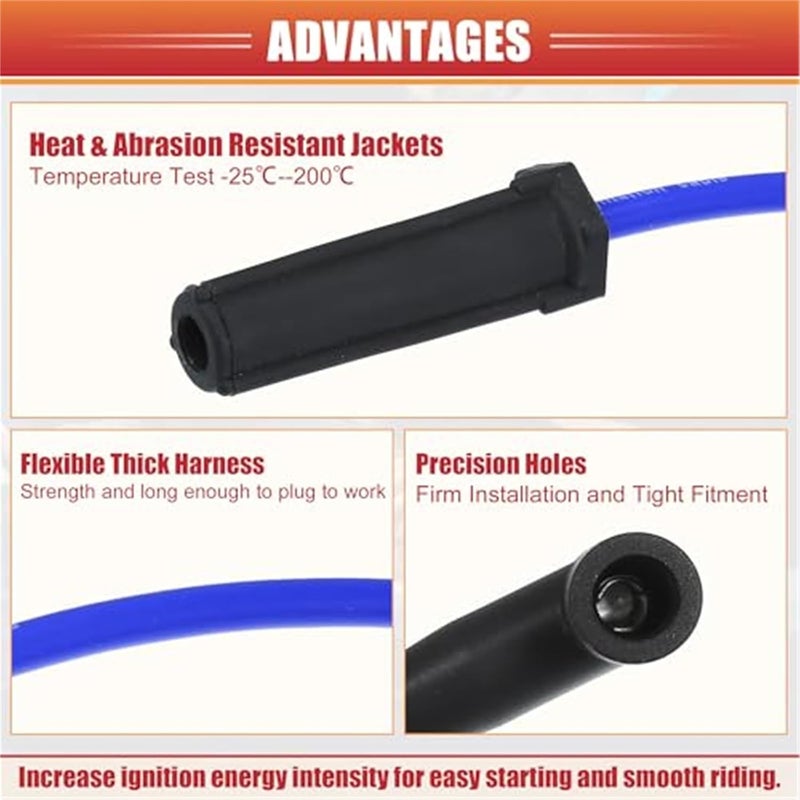 Vuzmode Car Spark Plug Coil Wires Set - Image 4