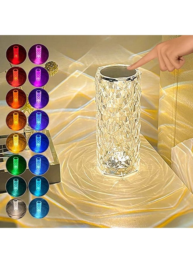 الجستو مصباح طاولة جيستو للديكور المنزلي - 16 ضوء متغير اللون RGB للغرفة مع جهاز تحكم عن بعد، مصباح ليلي يعمل باللمس لغرفة النوم | هدية عيد ميلاد للفتيات، هدية زفاف للأزواج، هدية الذكرى السنوية - Image 1