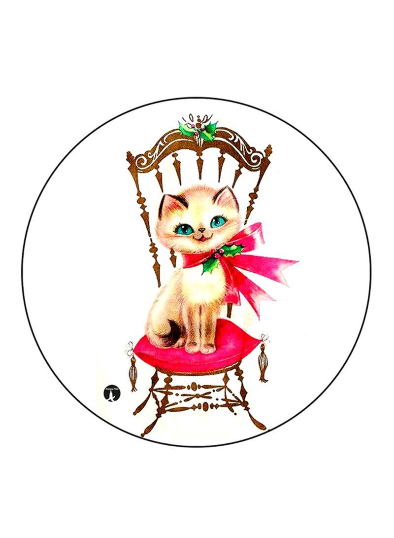 RKN Cat Printed Mouse Pad Multicolour