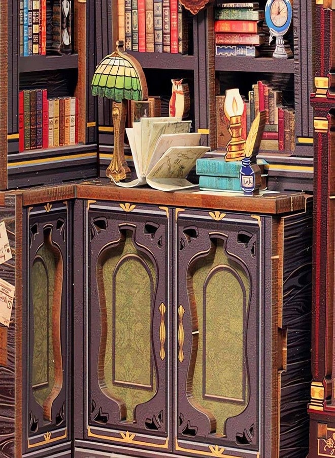 Hands Craft DIY Miniature Kit Book Nook - Owl Bookstore | Enchanting Nocturnal Library | Whimsical Design, Vintage Charm | Cozy Bookshelf Decor | Wonderful Gift for Book & Owl Lovers - Image 4