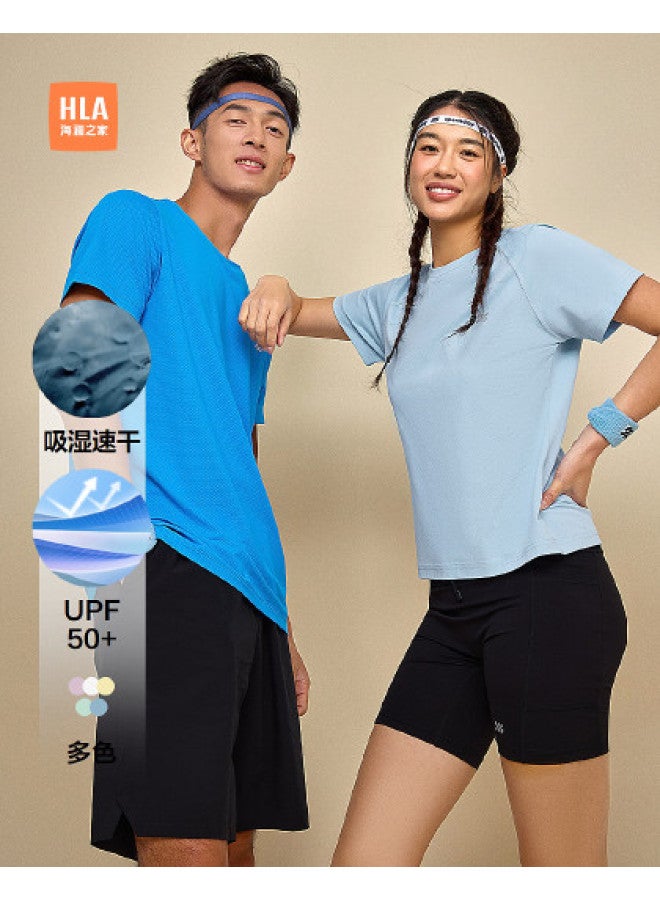 HLA 25 Summer Running Sports Round Neck Moisture-Wicking Quick-Dry Women'S Short-Sleeve T-Shirt - Image 1
