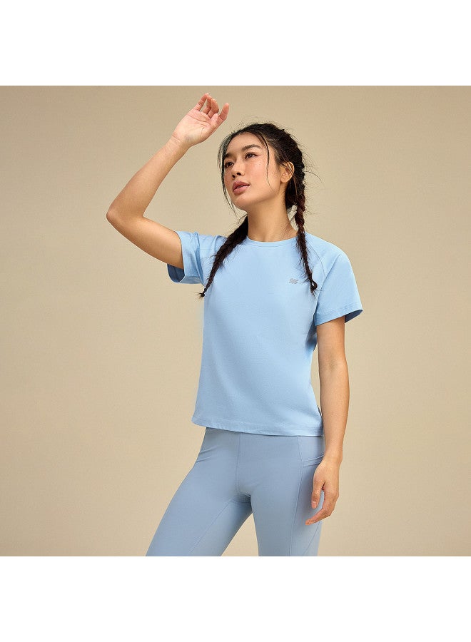 HLA 25 Summer Running Sports Round Neck Moisture-Wicking Quick-Dry Women'S Short-Sleeve T-Shirt - Image 3