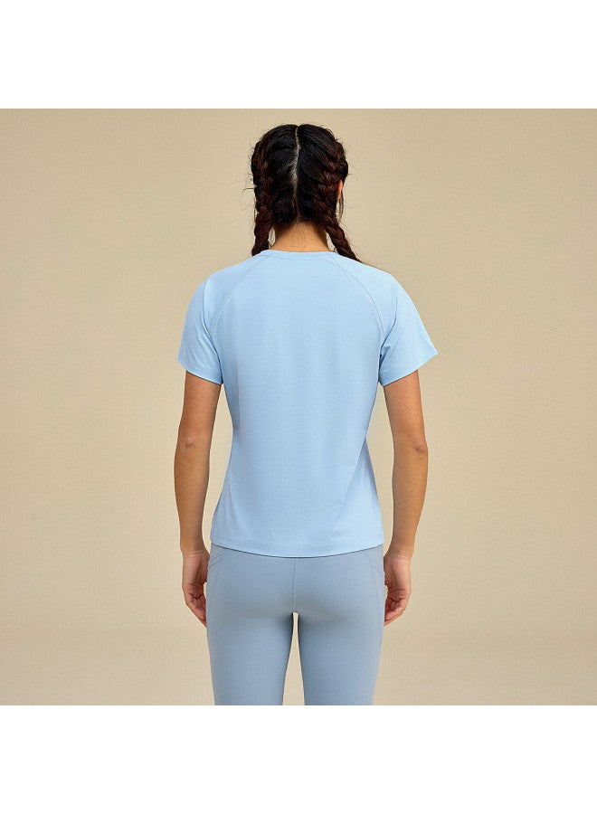 HLA 25 Summer Running Sports Round Neck Moisture-Wicking Quick-Dry Women'S Short-Sleeve T-Shirt - Image 5