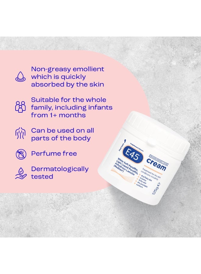 E45 Moisturizing Cream for Dry Skin Conditions 350g - Image 3