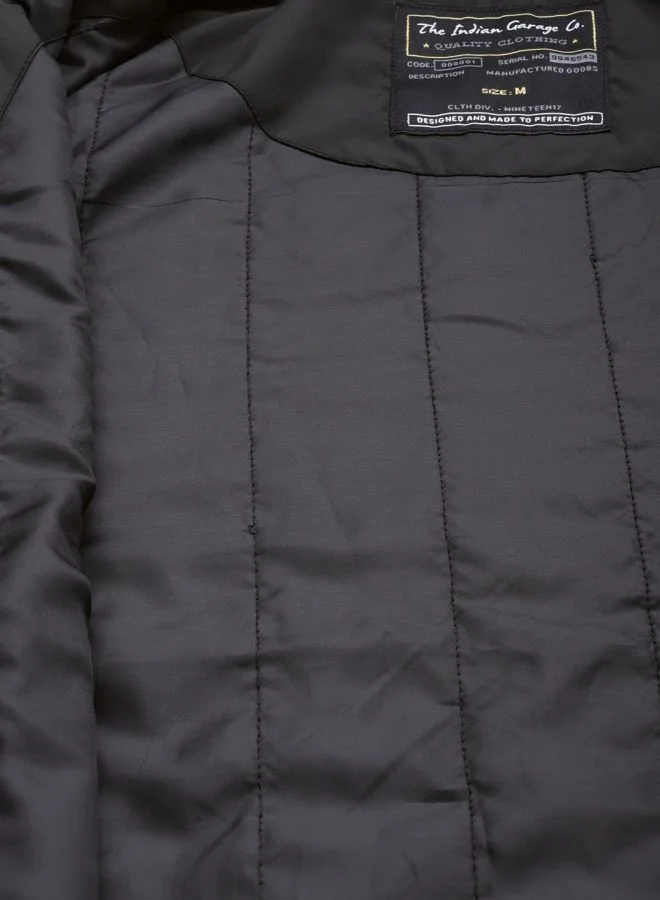 The Indian Garage Co Men Slim Fit Placement Print Bomber Jackets