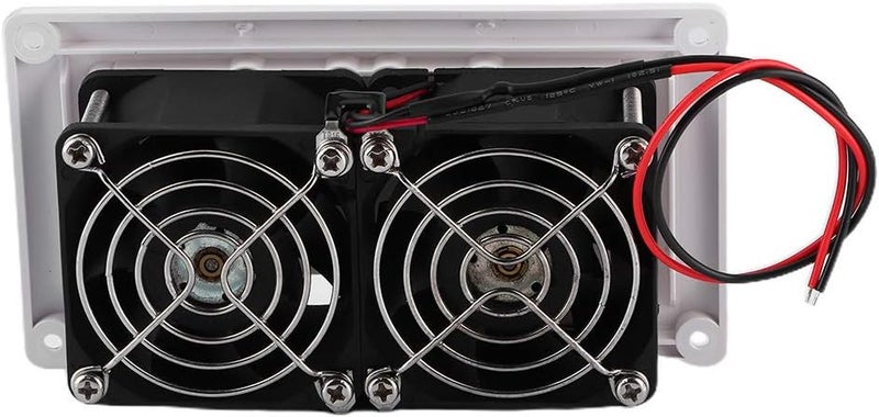 Camrusic أغطية فتحة التهوية الجانبية RV 12V 25W مروحة شفط تهوية لمنزل متنقل، عربة سكنية، مقطورة، كامبر، قارب، يخت بحري - أبيض - Image 5