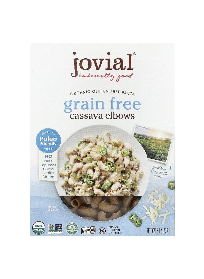 Jovial Jovial, Organic Gluten Free Pasta, Cassava Elbows, 8 oz (227 g) - Image 1