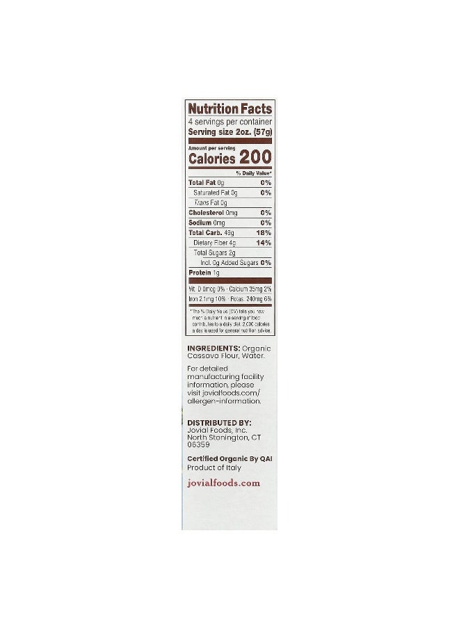 Jovial Jovial, Organic Gluten Free Pasta, Cassava Elbows, 8 oz (227 g) - Image 2