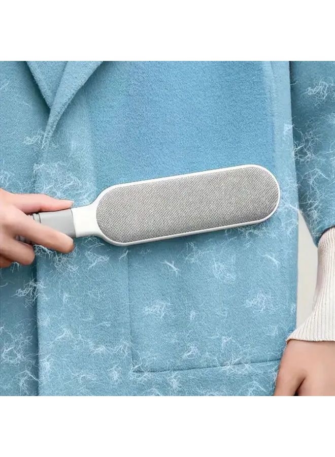 Gray Reusable Lint Brush Double Sided Pet Hair Remover Static Sticky Roller - Image 2