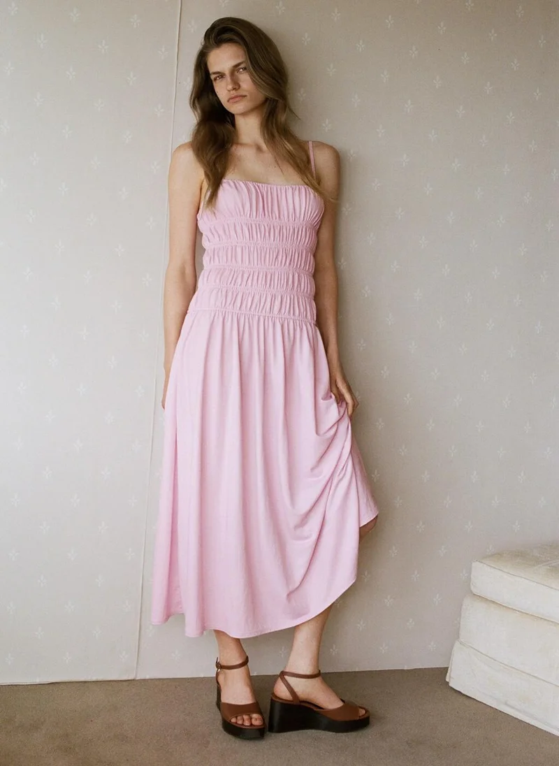 مانجو Ruched Long Dress