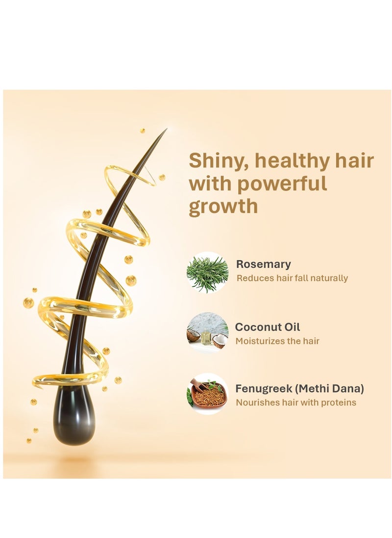 Hair Energy - Hair Energy Rosemary Hair Mask | Hair Growth & Shine | Stimulates Hair Growth | Shiny, Soft & Manageable Hair | Rosemary, Argan Oil, Vitamin E | Helps with thinning hair | Paraben-free | 200 ml - Image 1