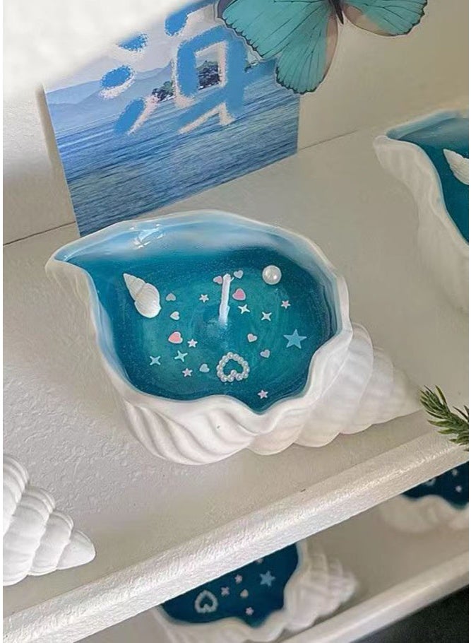 Candles for Home Scented, Decorative Seashell Aroma Candle, Aromatherapy Jar Candles for Home,  Modern Home Accent with Pleasant Scent（lemon scent） - Image 5