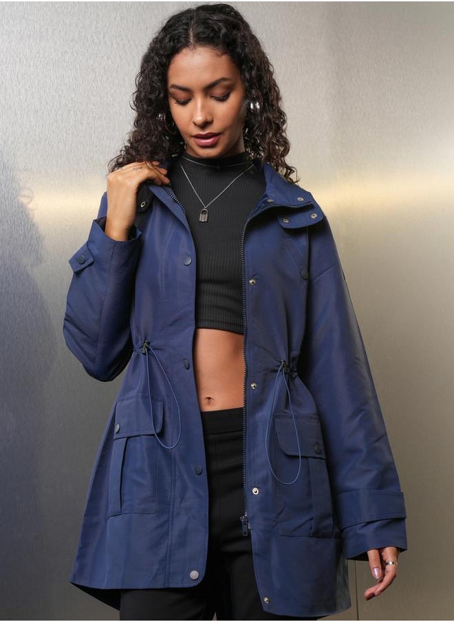 Tokyo Talkies Regular Fit Longline Utility Jacket with String by Styli  - Image 1