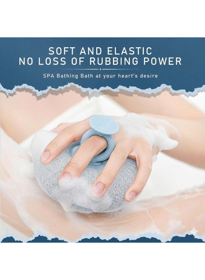 BIGTHREE Bath Ball, 2-in-1 Sunflower Suction Cup Bath Ball, Bath Sponge Brush Baths Loofah with Suction Cup, Exfoliation, Back Scrub, Baths Rub, Versatile Massage Bath Sponges Balls for Women and Men - Image 1