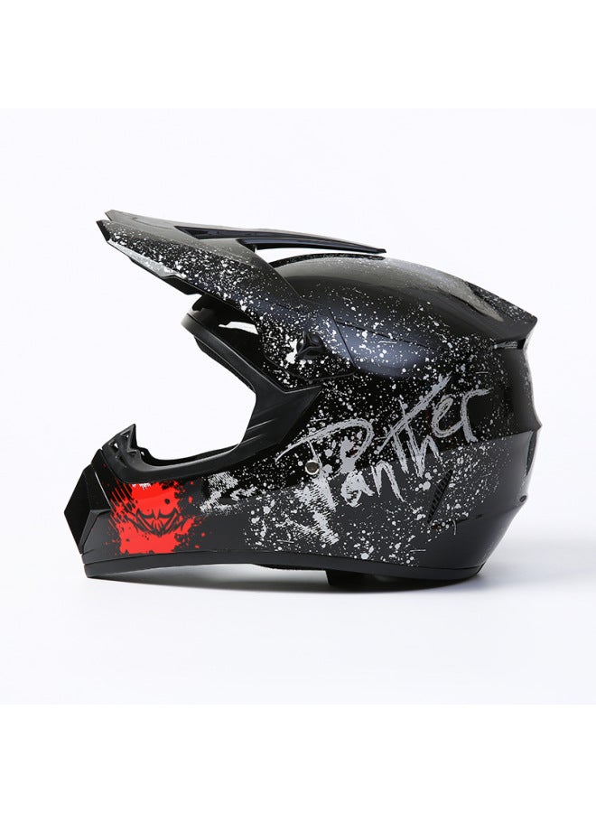 Bright Red Floral Motorcycle Kart Adult Helmet Small Lightweight Abs Off-road Helmet Colorful Motorcycle Helmet