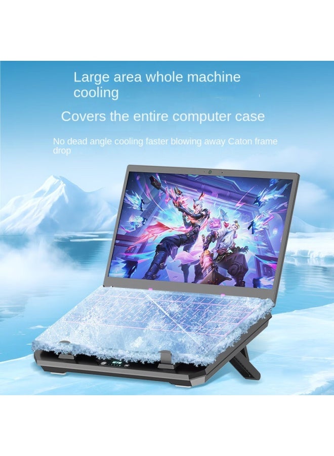 IETS GT300 Upgraded Laptop Cooling Pad with Adjustable Stand, Turbo Cooler for Fast Cooling, 10-17 Inch Gaming Laptop, Flexible Sealing Ring, with Adjustable Air Filter Clamp (orange) - Image 3