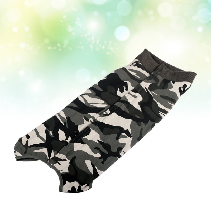 2pcs Elastic Four-leg Pet Sterilization Costume Breathable Dog Recovery Clothing Pet Supplies for Dog Puppy (Camouflage, Size ) - Image 4