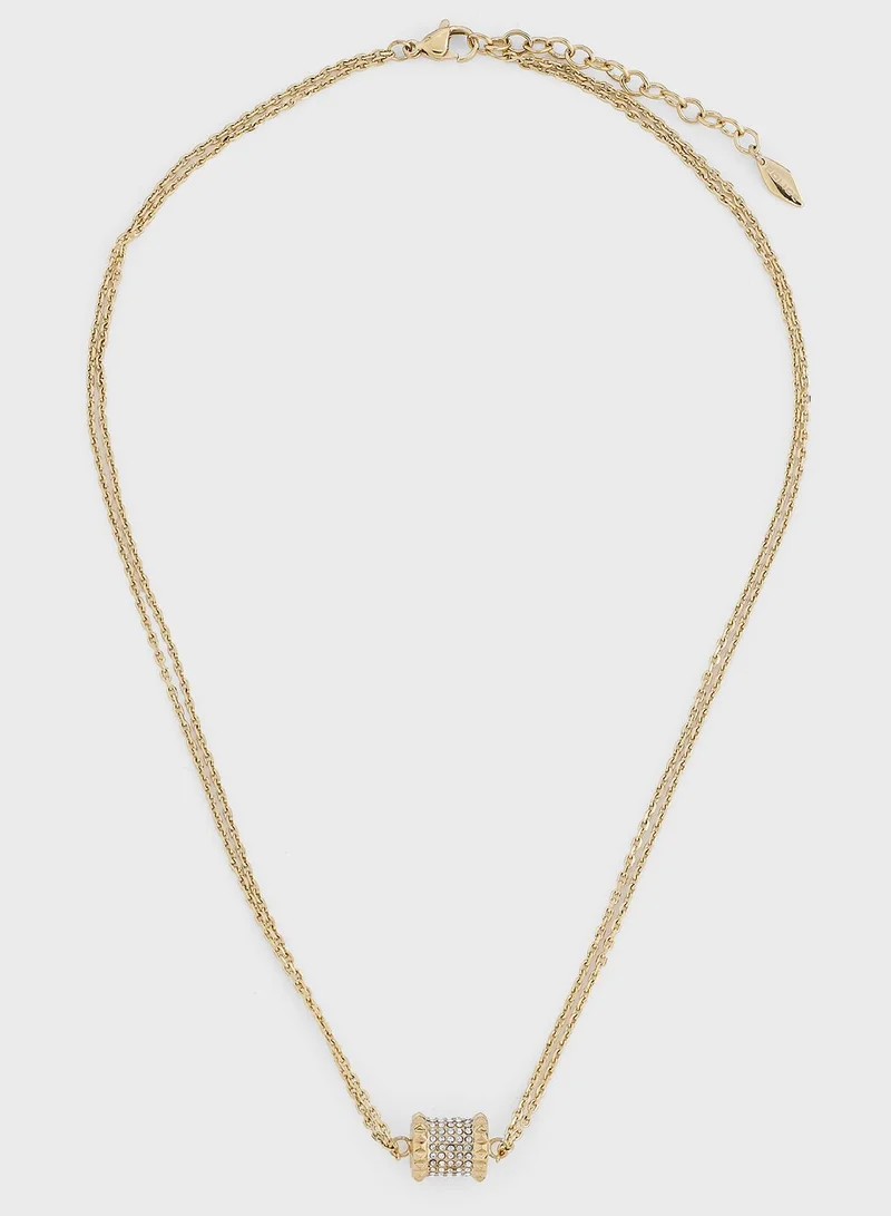 POLICE Stainless Steel Necklace With Crystals