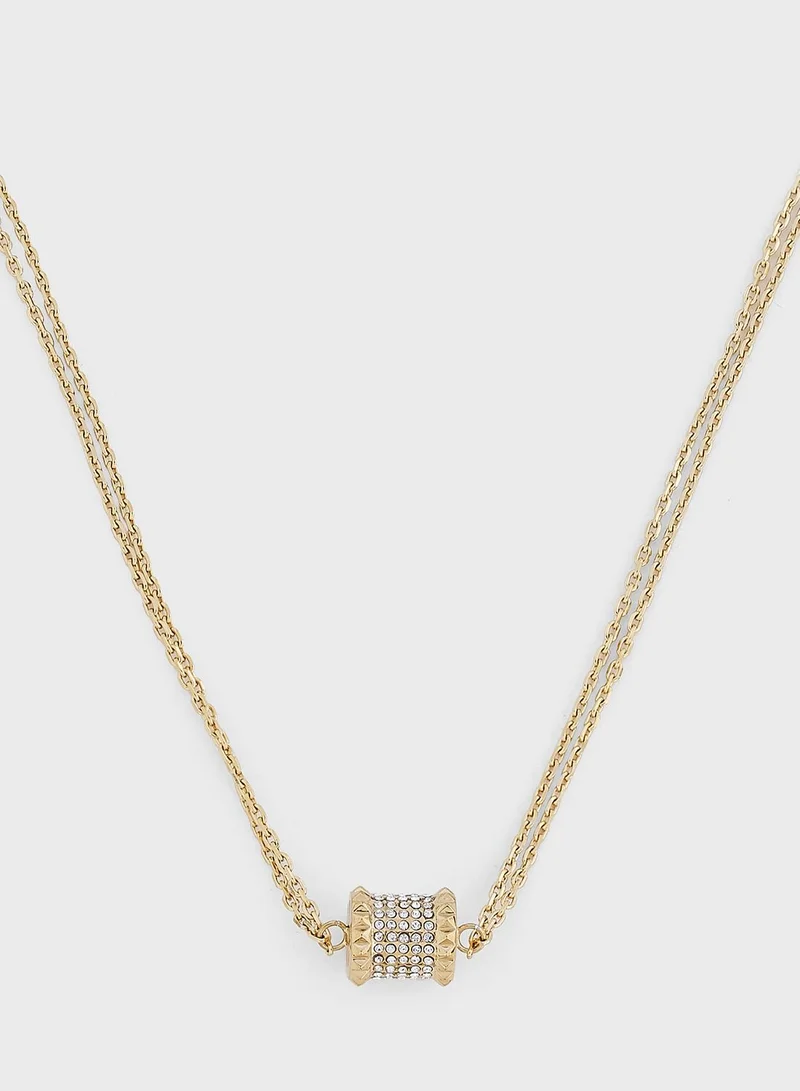 POLICE Stainless Steel Necklace With Crystals