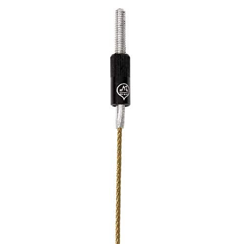 Mivi MI&VI Titanium Alloy Viola Tail Gut/Tailgut Non-slip Tailpiece with Wire Adjuster, Strand Connecters & Screw Replacements for Viola (15"-16.5") - Image 2